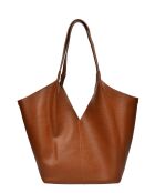 Bolso hobo Mismo de piel coñac - 22x25x14 cm