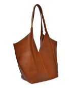 Bolso hobo Mismo de piel coñac - 22x25x14 cm