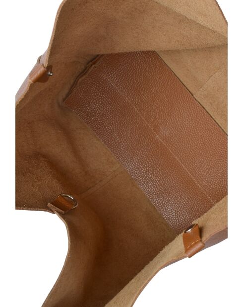 Borsa hobo Mismo in pelle cognac - 22x25x14 cm