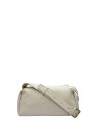 Sac bandoulière en cuir Vasic beige - 16.5x28x10 cm