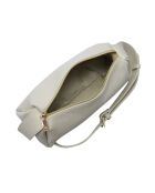 Sac bandoulière en cuir Vasic beige - 16.5x28x10 cm