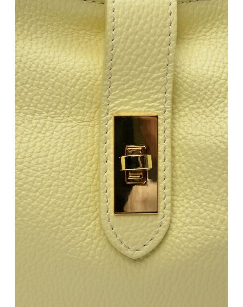 Bolso de mano de piel Osoi amarillo - 18x29x7cm