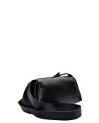 Ameliya zwarte leren schoudertas - 16,5x28x10 cm