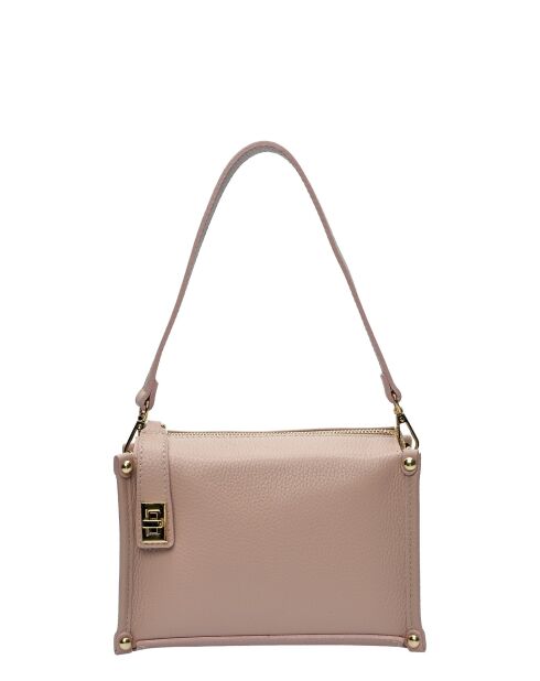 Borsa Hereu in pelle color cipria - 12x19x9 cm