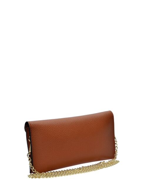 Isaac Reina leren schoudertas cognac - 10x22x 1 cm