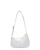 TSBV 53 weiße Schultertasche aus Leder - 13,5x27x4 cm