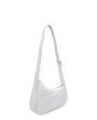 TSBV 53 weiße Schultertasche aus Leder - 13,5x27x4 cm