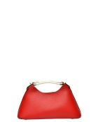Borsa a mano rossa in pelle Laperruque - 11,5x24x9,5 cm