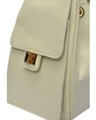 Bandolera SBV 80 de piel beige - 20x26x11 cm