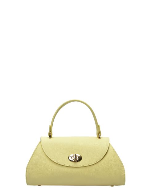 Bolso TSBV 55 de piel amarilla - 15x30x9 cm