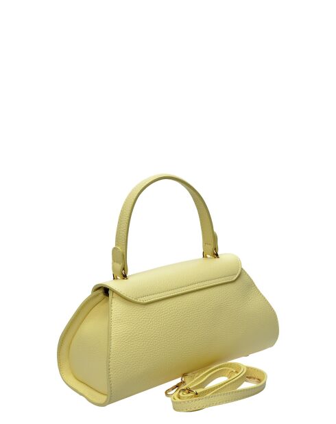 Bolso TSBV 55 de piel amarilla - 15x30x9 cm