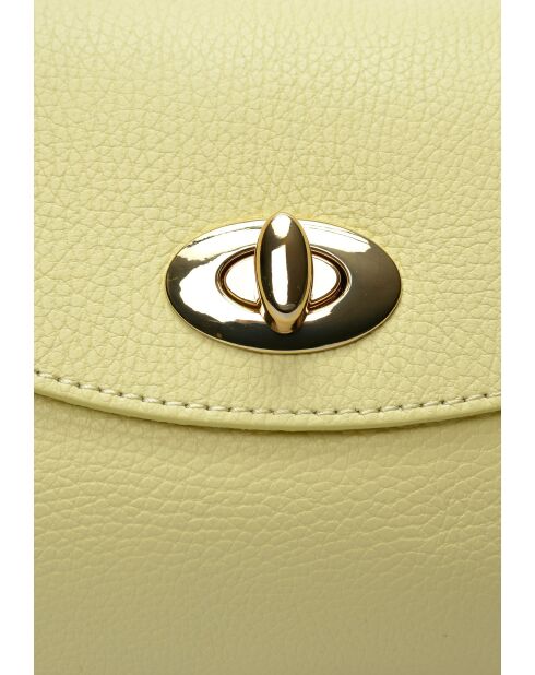 Bolso TSBV 55 de piel amarilla - 15x30x9 cm
