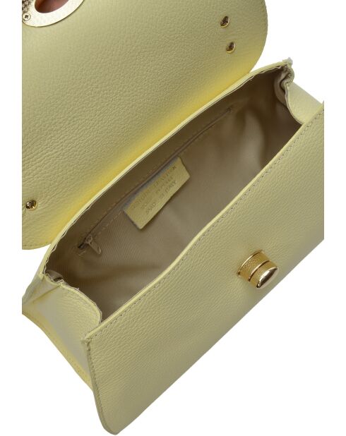 Bolso TSBV 55 de piel amarilla - 15x30x9 cm