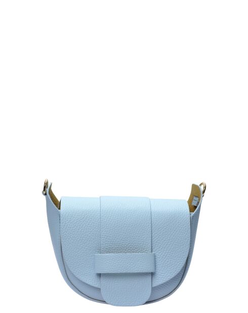 TSBV 54 Celeste Schultertasche aus Leder - 13x16,5x7 cm