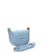 TSBV 54 Celeste Schultertasche aus Leder - 13x16,5x7 cm