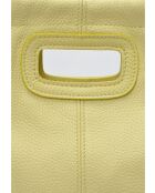 TSBV 52 Schultertasche aus gelbem Leder - 22x36x 12cm
