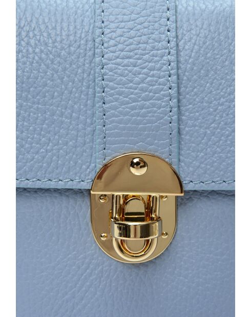 SBV 78 Celeste Beuteltasche aus Leder - 16,5 x 12 x 6 cm