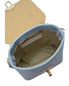 SBV 78 Celeste Beuteltasche aus Leder - 16,5 x 12 x 6 cm