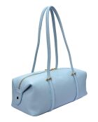 O My Bag celeste leren schoudertas - 14x38x12,5 cm