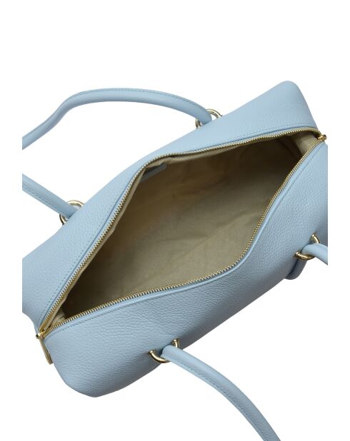 Bandolera O My Bag de piel celeste - 14x38x12,5 cm