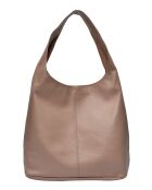 TSBV 57 Beuteltasche aus puderfarbenem Leder - 32x43x15 cm