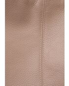 TSBV 57 Beuteltasche aus puderfarbenem Leder - 32x43x15 cm
