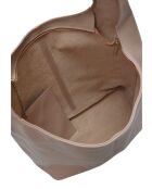 TSBV 57 Beuteltasche aus puderfarbenem Leder - 32x43x15 cm