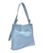 SBV 76 Beuteltasche aus Celeste-Leder, 28 x 38,5 x 7,5 cm