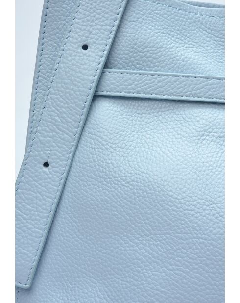 SBV 76 Beuteltasche aus Celeste-Leder, 28 x 38,5 x 7,5 cm