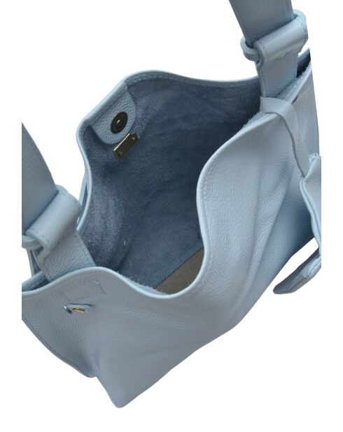 SBV 76 Beuteltasche aus Celeste-Leder, 28 x 38,5 x 7,5 cm