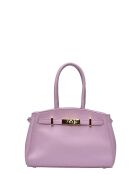Bolso SBV 81 de piel rosa - 18,5x25x8 cm