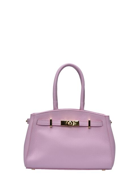 Bolso SBV 81 de piel rosa - 18,5x25x8 cm