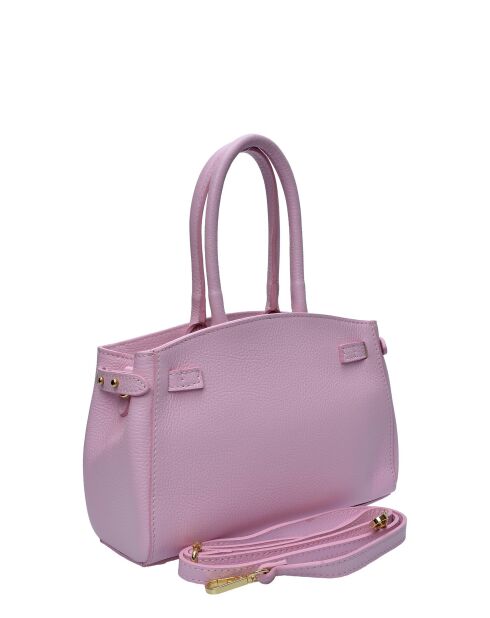 Bolso SBV 81 de piel rosa - 18,5x25x8 cm