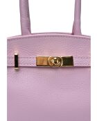 Bolso SBV 81 de piel rosa - 18,5x25x8 cm