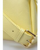 Manu Atelier gelbe Schultertasche aus Leder - 16,5x28x10 cm