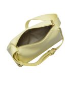 Manu Atelier gelbe Schultertasche aus Leder - 16,5x28x10 cm
