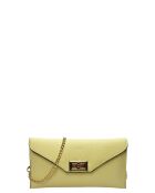 Jack Gomme Schultertasche aus gelbem Leder - 10x22x 1 cm
