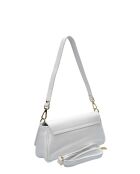 Bandolera TSBV 49 de piel blanca - 11x26x6 cm