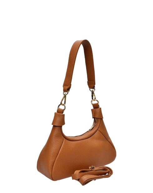 SBV 58 Handtasche aus cognacfarbenem Leder - 13x26x8 cm