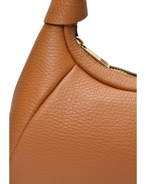 SBV 58 Handtasche aus cognacfarbenem Leder - 13x26x8 cm