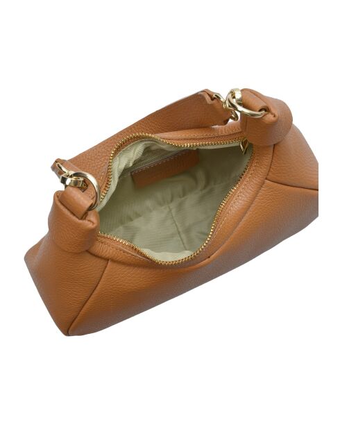 SBV 58 Handtasche aus cognacfarbenem Leder - 13x26x8 cm