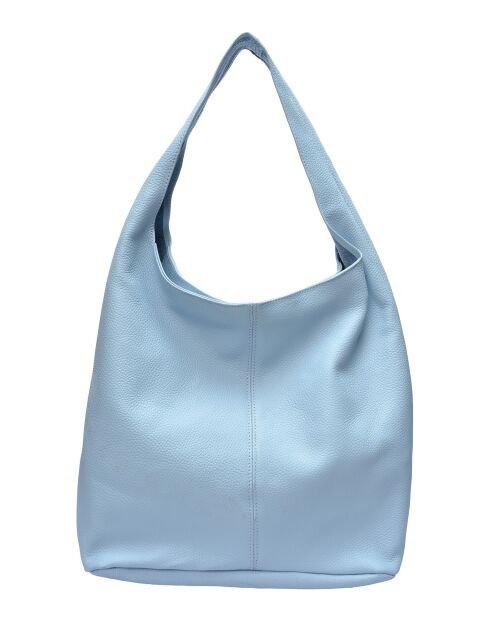 TSBV 57 Celeste Beuteltasche aus Leder - 32x43x15 cm