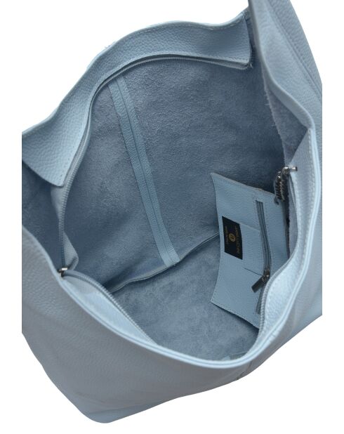 TSBV 57 Celeste Beuteltasche aus Leder - 32x43x15 cm