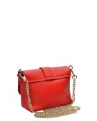 Sac bandoulière en cuir SBV 77 rouge - 10.5x15x6.5 cm