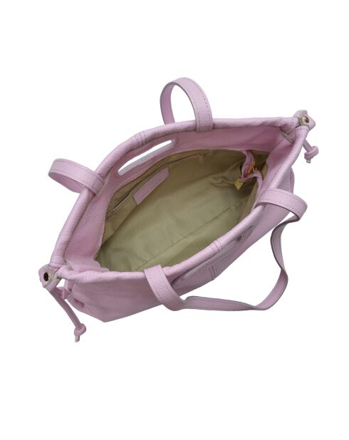 Bandolera TSBV 52 de piel rosa - 22x36x 12cm