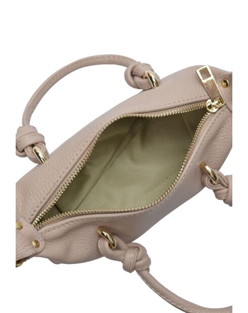 Brooks England Schultertasche aus puderfarbenem Leder - 8,5 x 10 x 7 cm
