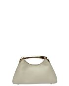 Borsa a mano Riveightche in pelle beige - 11,5x24x9,5 cm