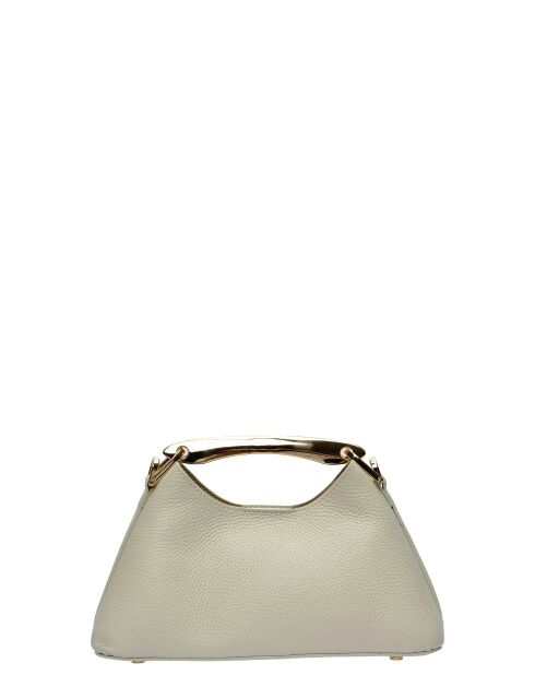 Borsa a mano Riveightche in pelle beige - 11,5x24x9,5 cm