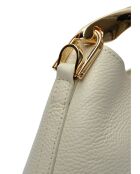 Borsa a mano Riveightche in pelle beige - 11,5x24x9,5 cm