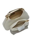 Borsa a mano Riveightche in pelle beige - 11,5x24x9,5 cm